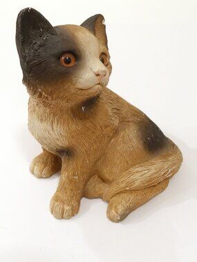 Vintage Sandicast Calico Kitten Signed by Sandra Brue